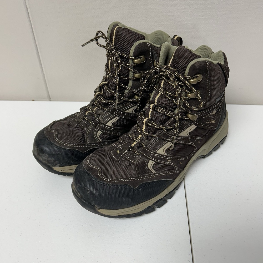 L.L. Bean Tek 2.5 mens Size 10.5M Brown Waterproof Hiking Boots Suede 258495